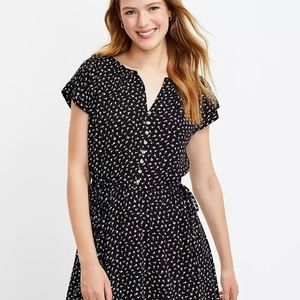 NWT LOFT Floral Side Tie Dolman Dress
